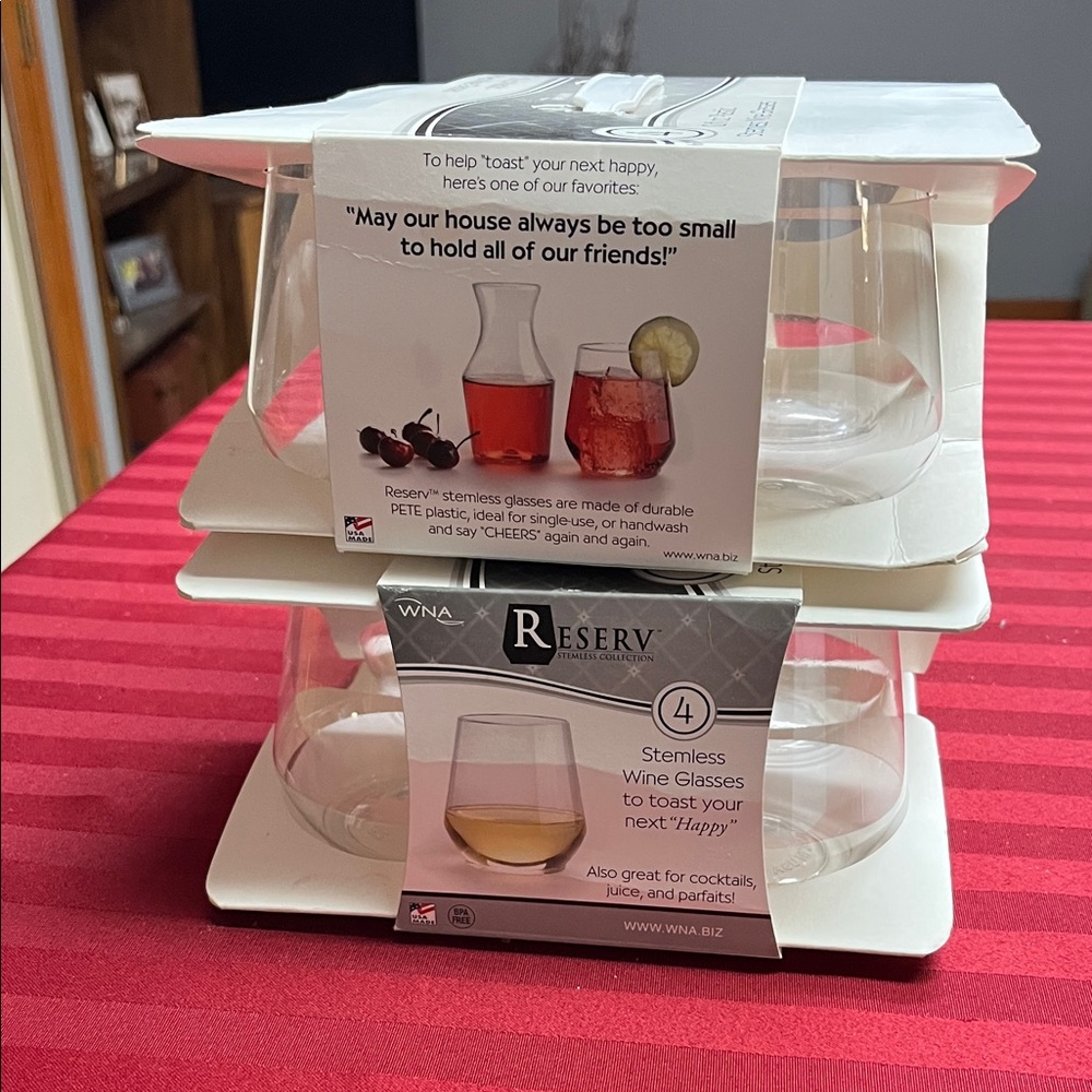 WNA Reserve Stemless Wine Glasses